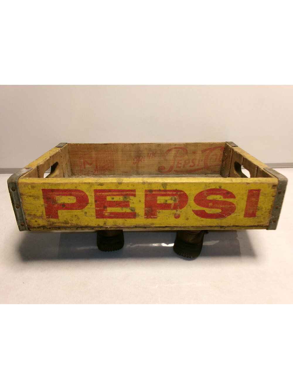 Vintage Pepsi Cola Mt Carmel PA Wooden Bottle Crate